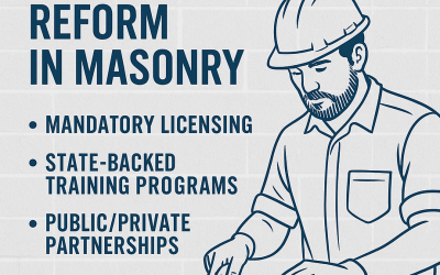 Brick by Brick: Reforming Masonry Licensing to Protect the Trade”